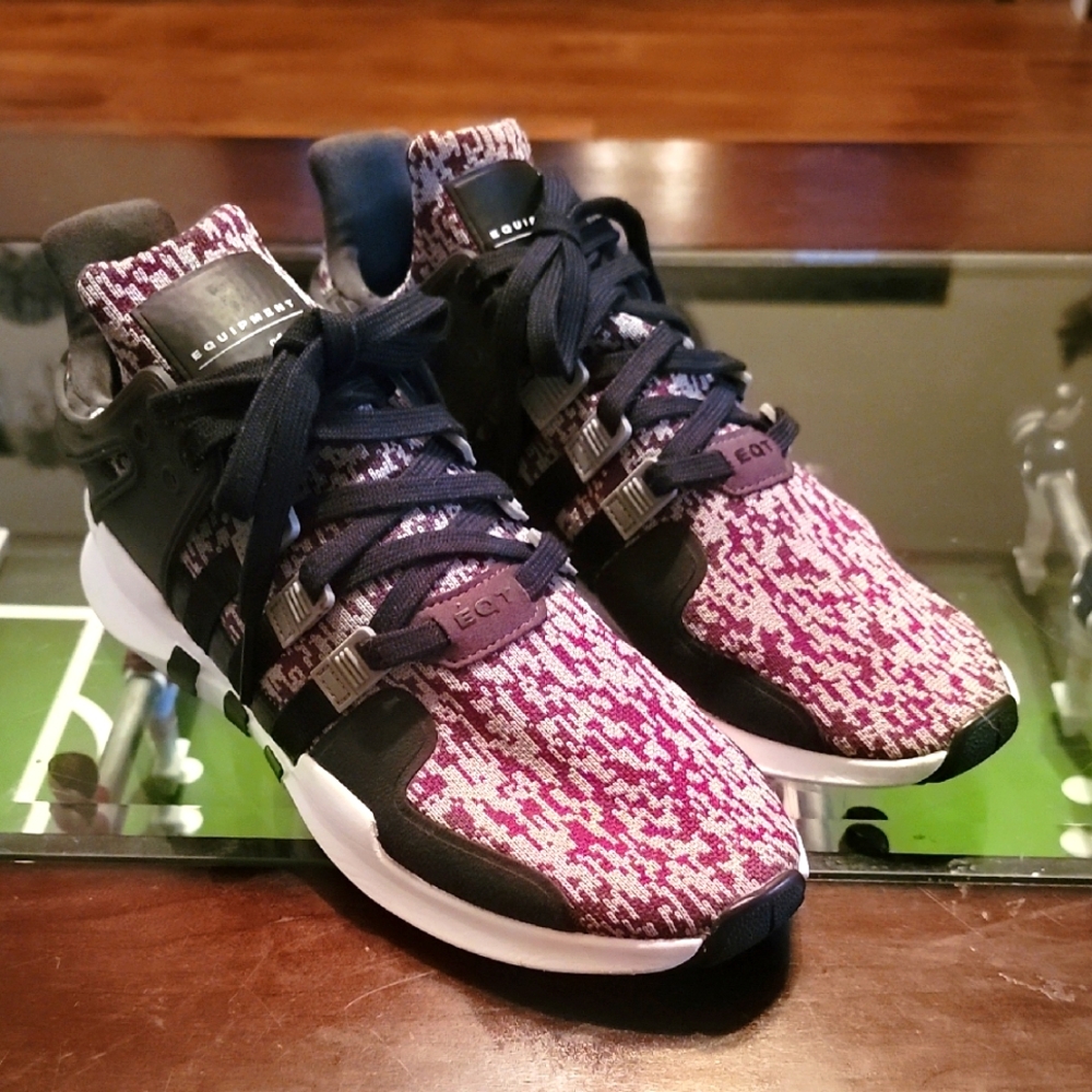 Adidas EQT Support Adv Kinetic Maroon‎ Grey Men Size 9